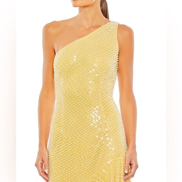 Mac Duggal style 93741 One Shoulder High Low Dress  size 14 NWT - Picture 2 of 16